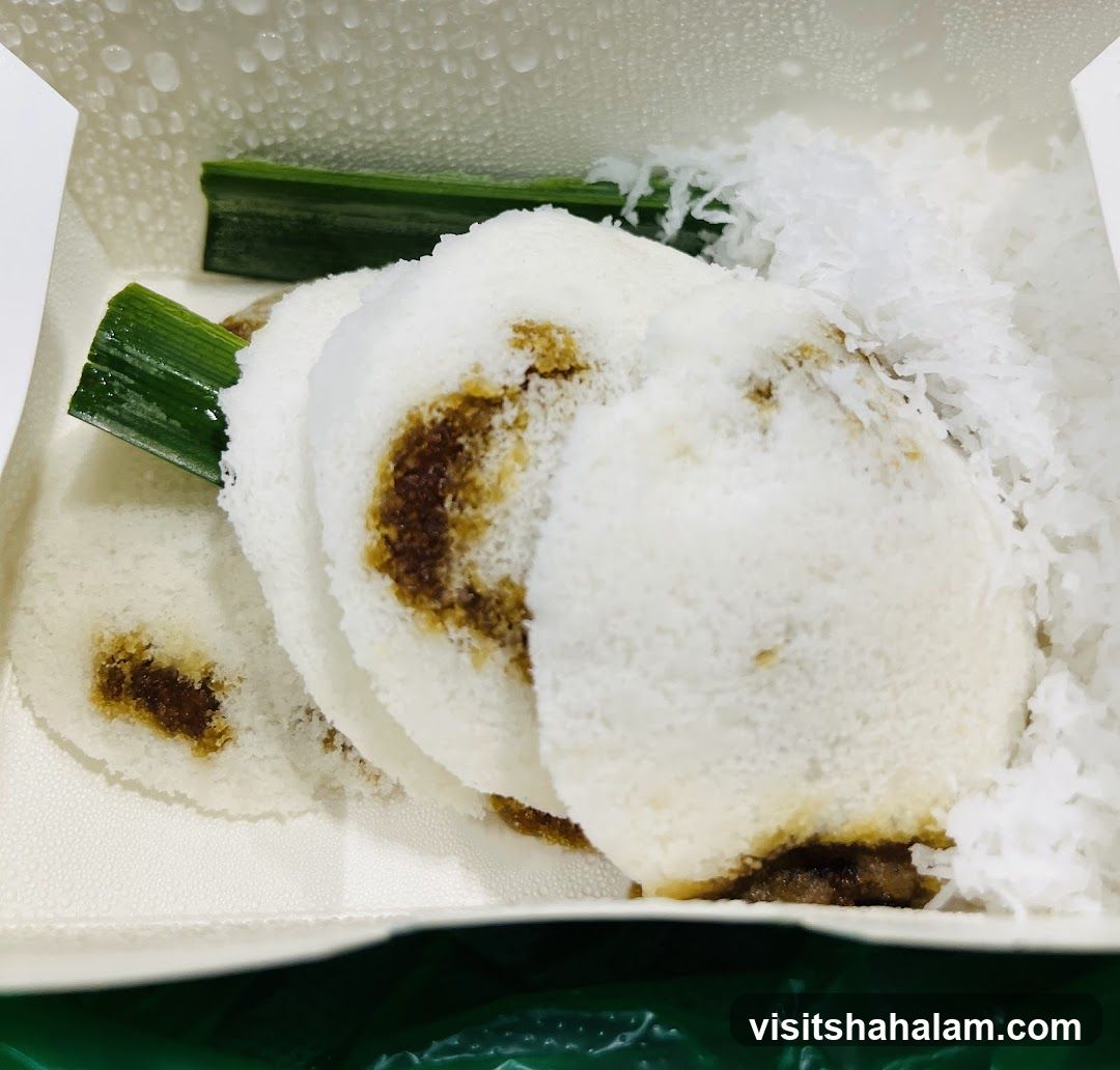 Steamed Cakes with Coconut and Palm Sugar