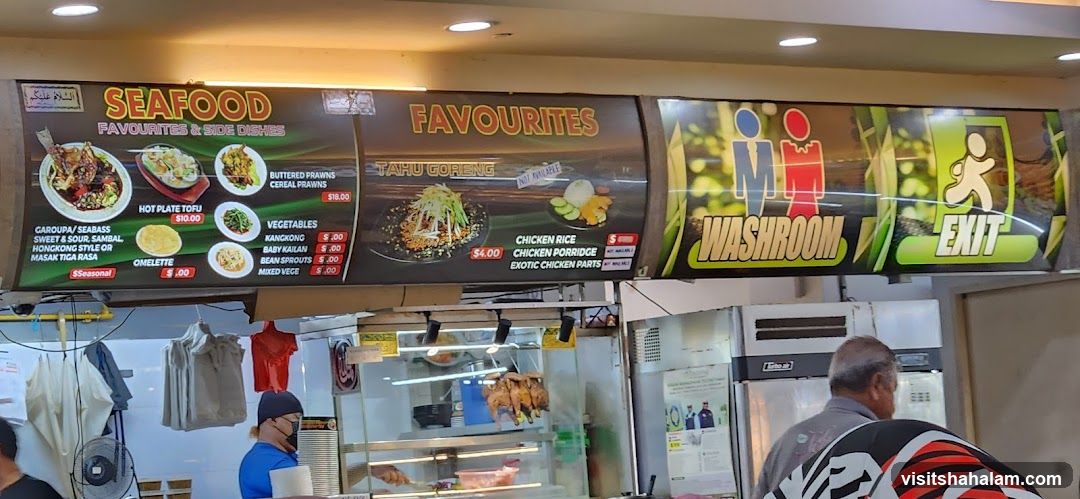 Seafood and Favourites Menu