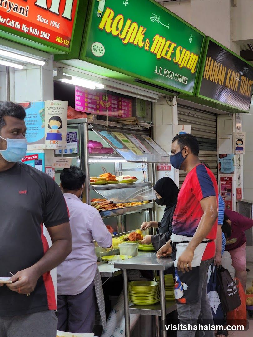 Food Stall with Customers