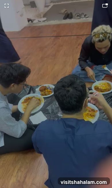 People eating food