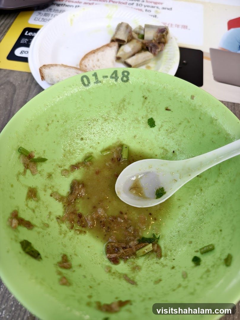 Leftover Food in Bowl