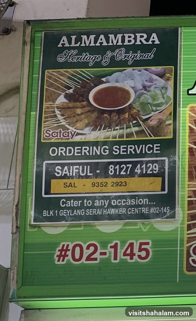 Alhambra Heritage & Original Satay Ordering Service
