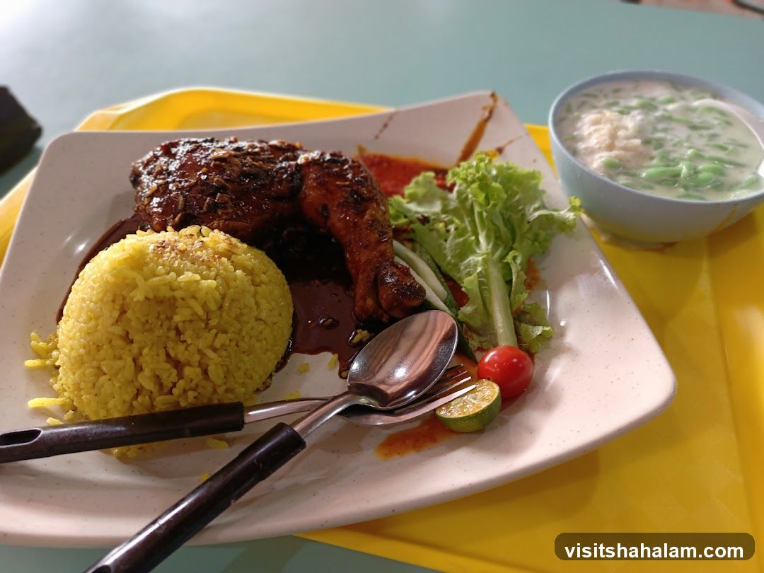 Chicken Rice with Dessert