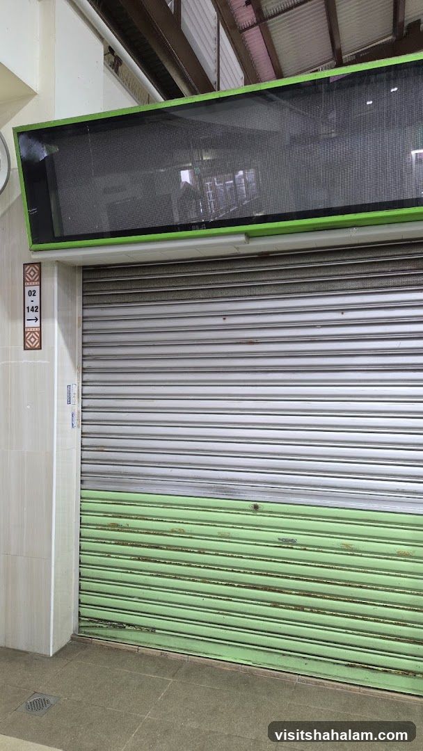 Closed Storefront with Digital Display