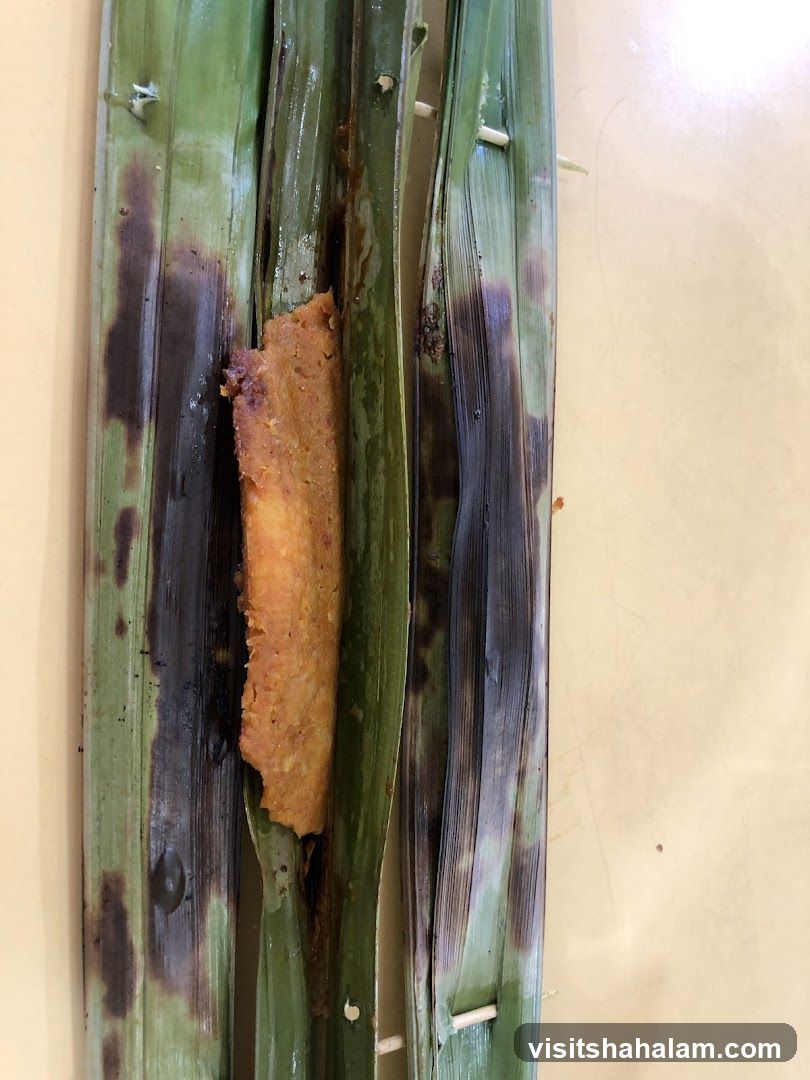 Grilled Fish Cake in Banana Leaf