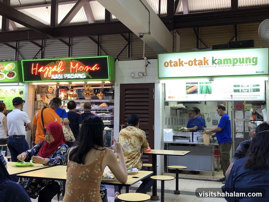 Food stalls in a hawker centre
