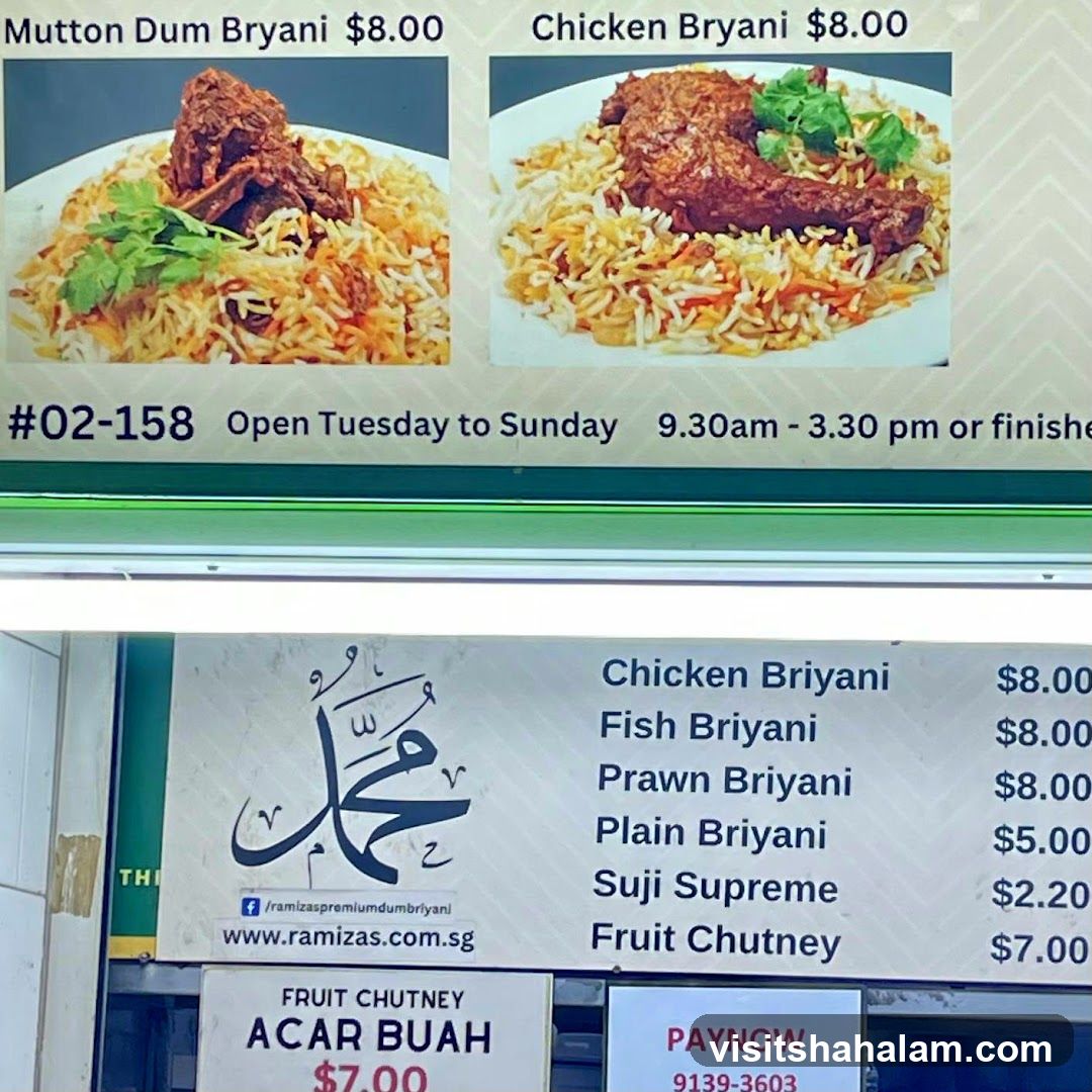 Ramiza's Premium Dum Biryani Menu