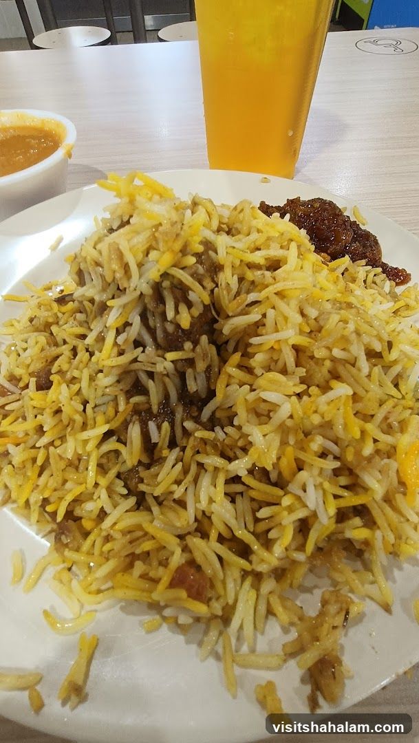 Biryani with Side Dish and Drink