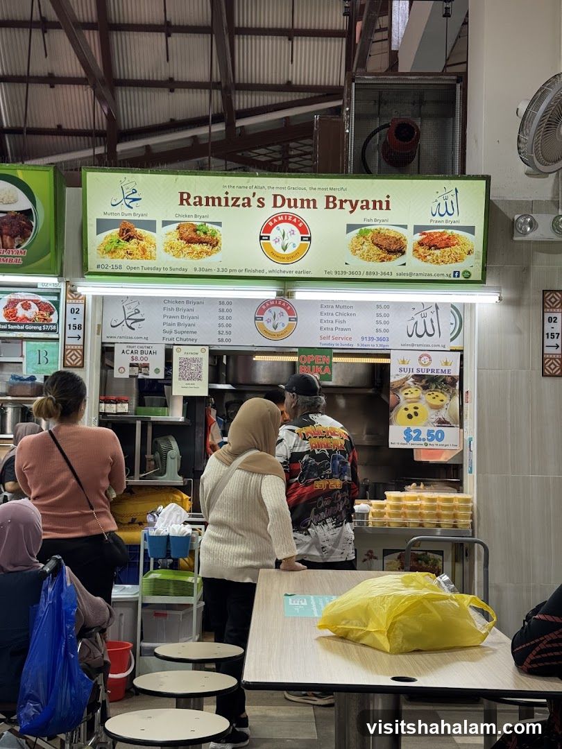 Ramiza's Dum Bryani Menu