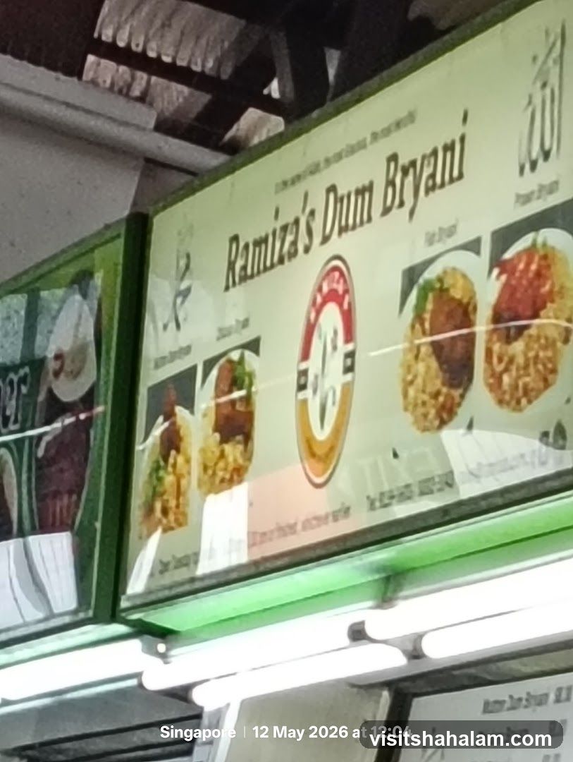 Ramiza's Dum Biryani Menu