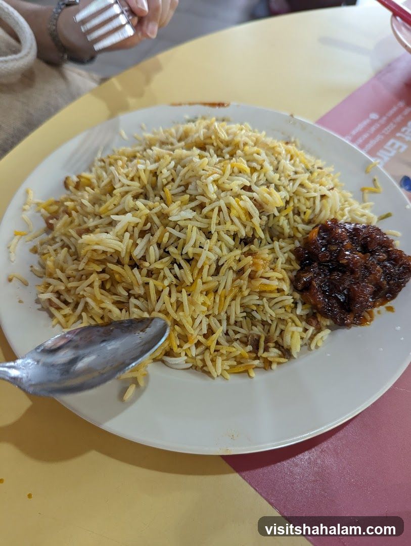 Biryani with Condiments
