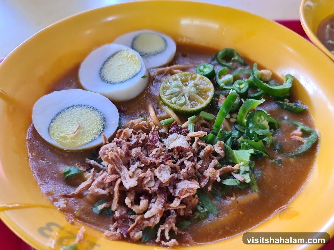 Noodle Soup with Eggs and Chili