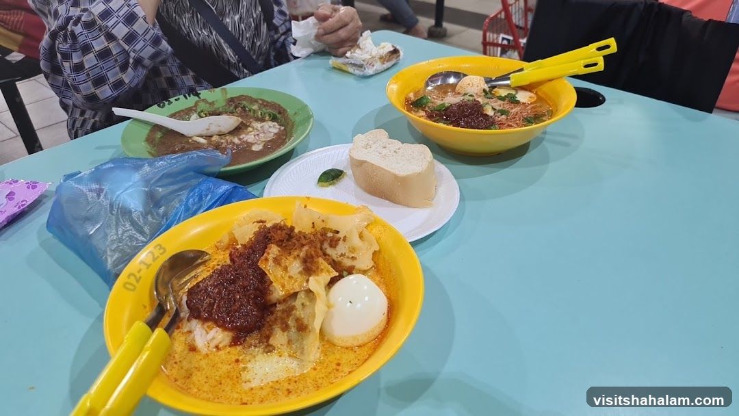 Food on a table