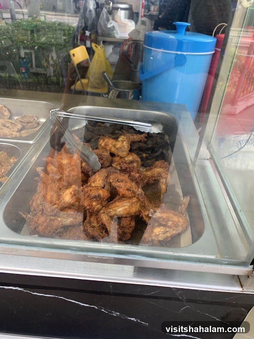 Fried Chicken and Meat Display