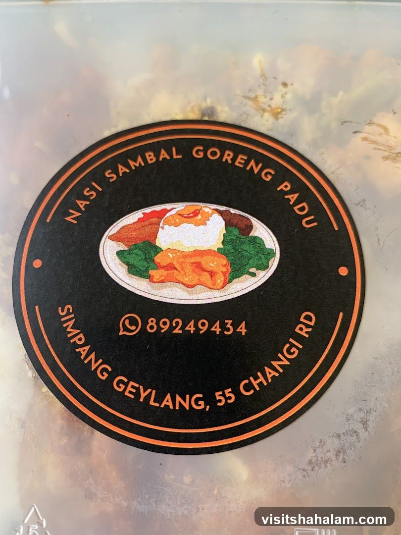 Nasi Sambal Goreng Padu Sticker