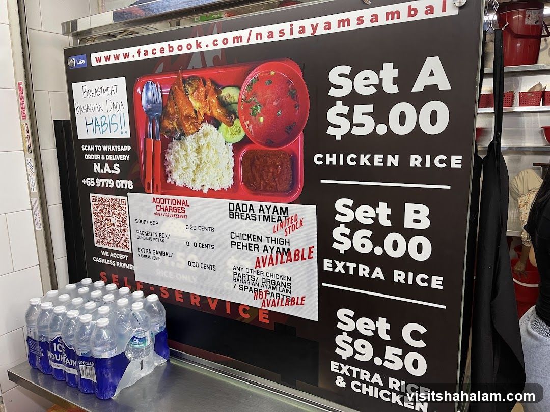 Nasi Ayam Sambal Menu