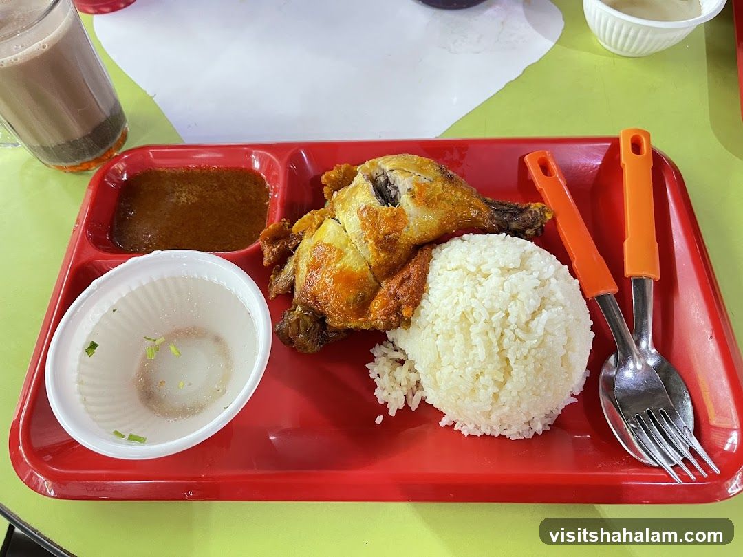 Roasted Chicken Rice Set