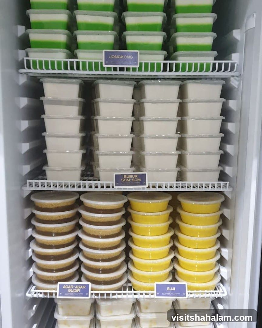 Desserts in a Refrigerator