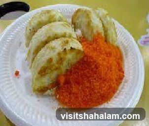 Fried dumplings with orange seasoning