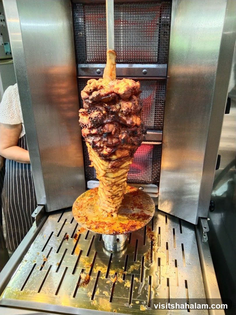 Shawarma Meat on Vertical Rotisserie