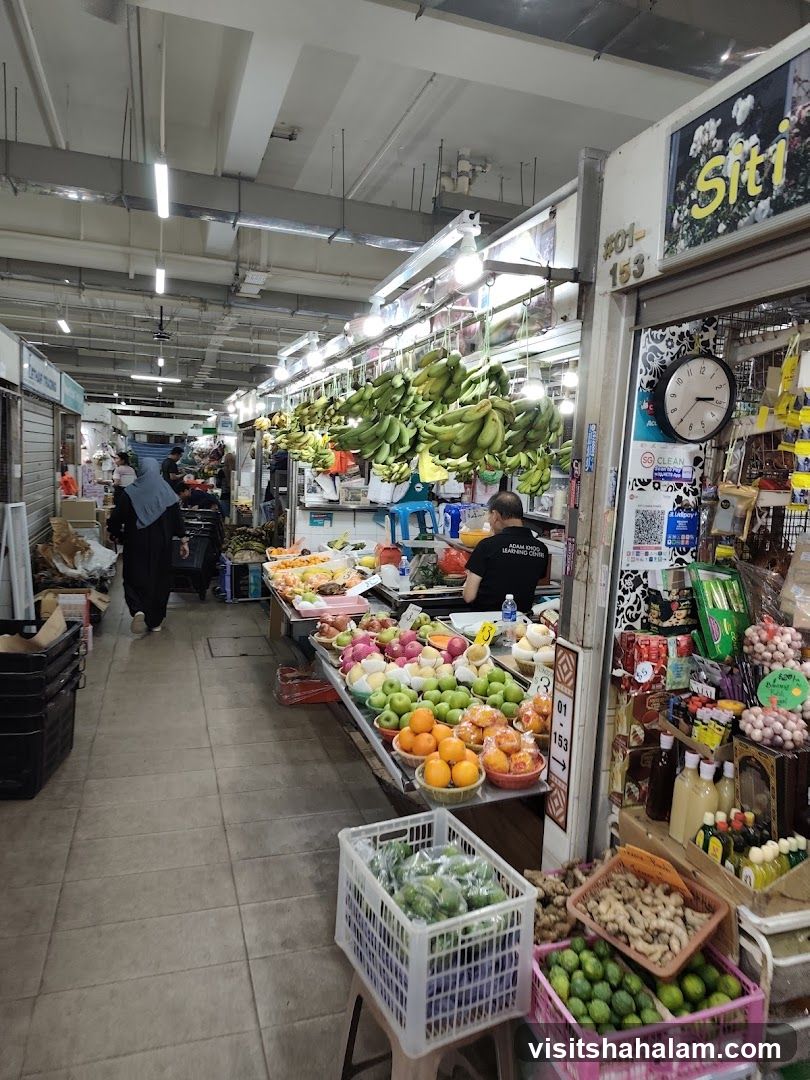 Market Stall with Fruits and Vegetables