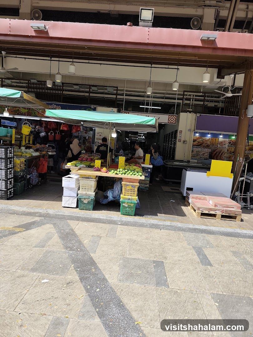 Outdoor Market Stall with Fruits
