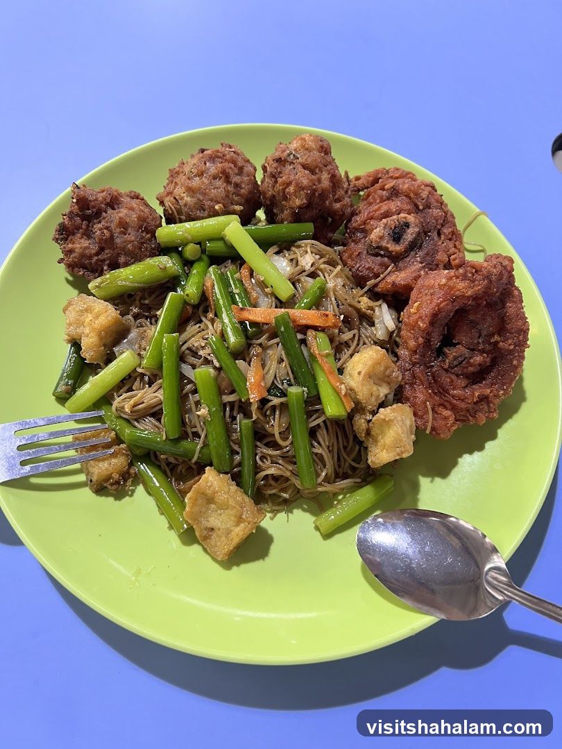 Fried Chicken and Noodles