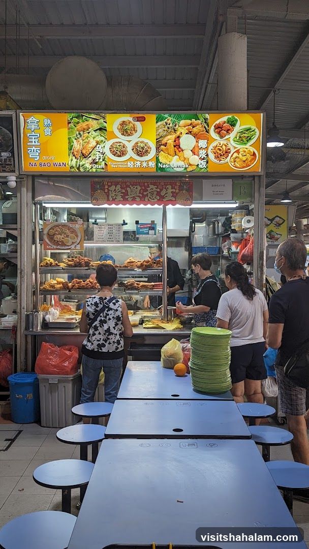 Food Stall with Customers