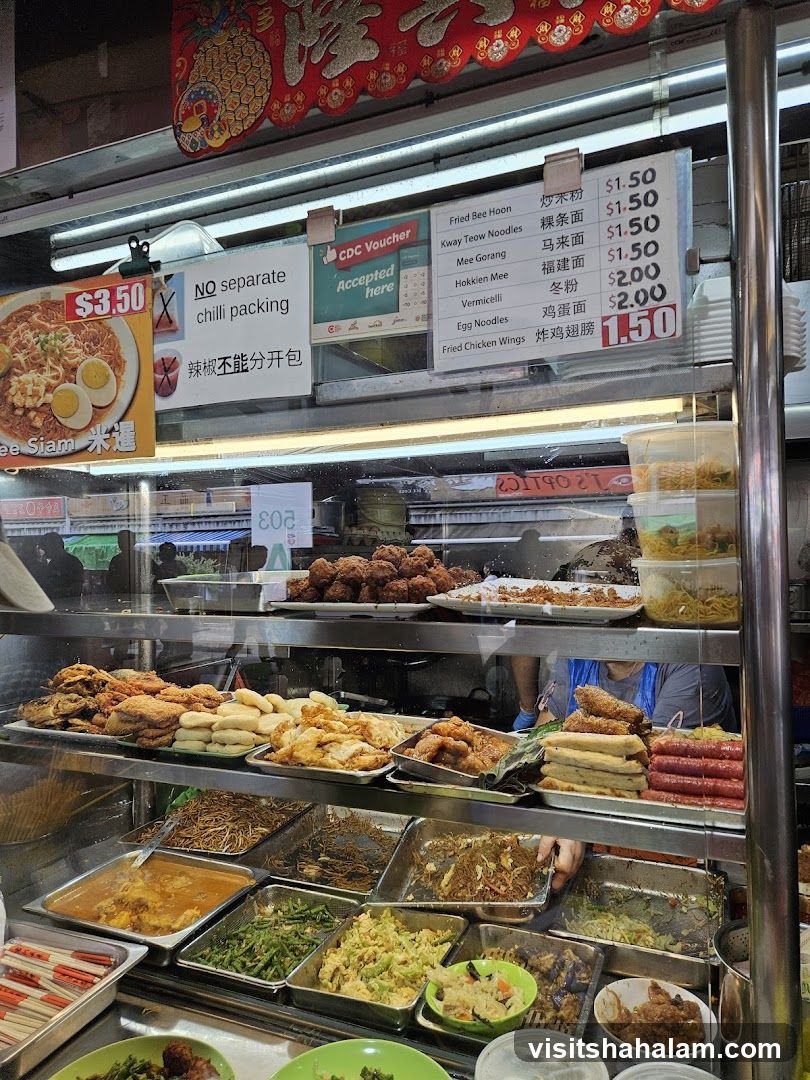 Food Stall Menu and Display