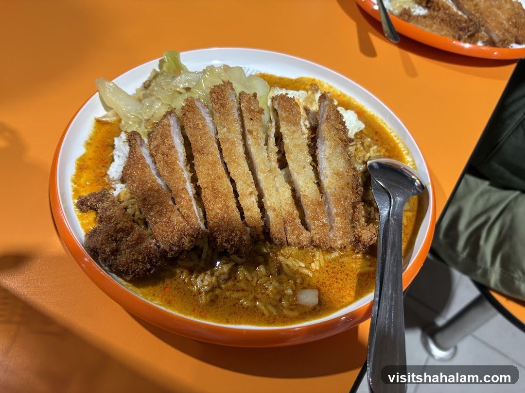 Curry with Pork Cutlet and Rice