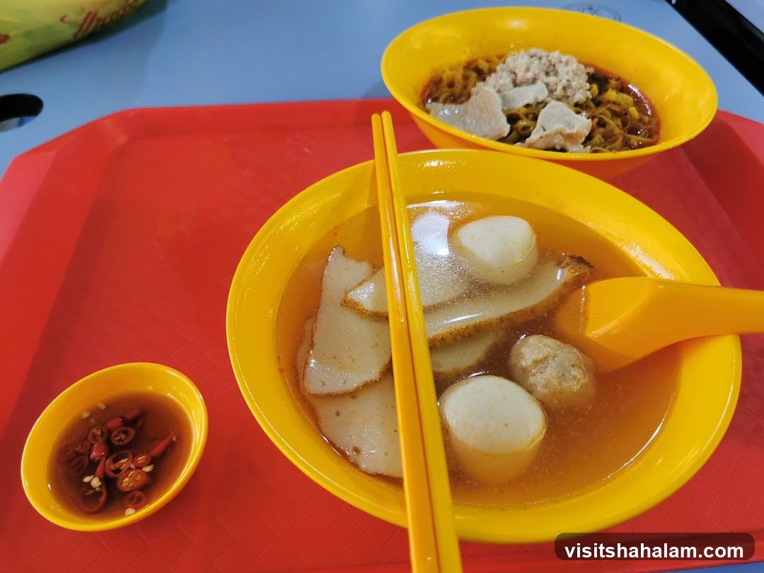 Noodles and Fish Balls