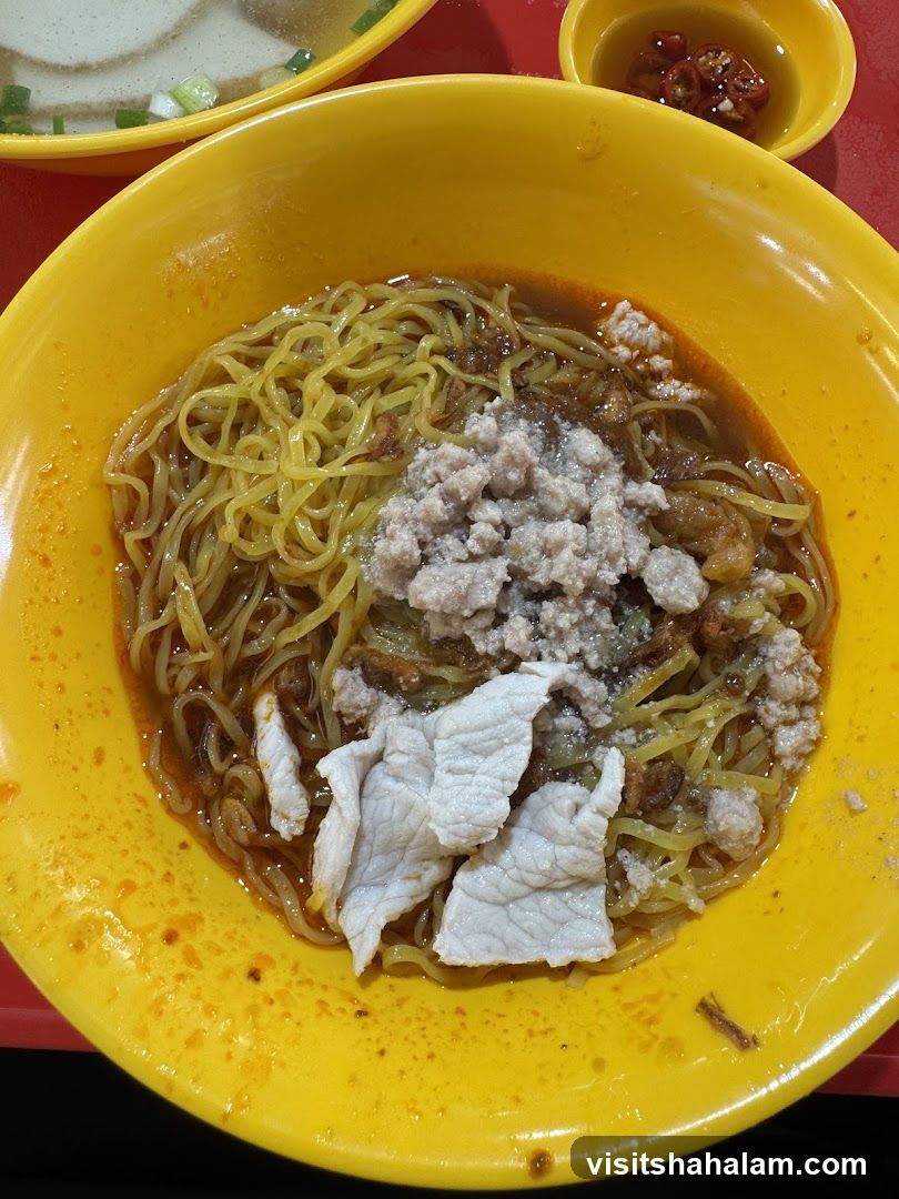 Noodles with Minced Pork and Sliced Pork