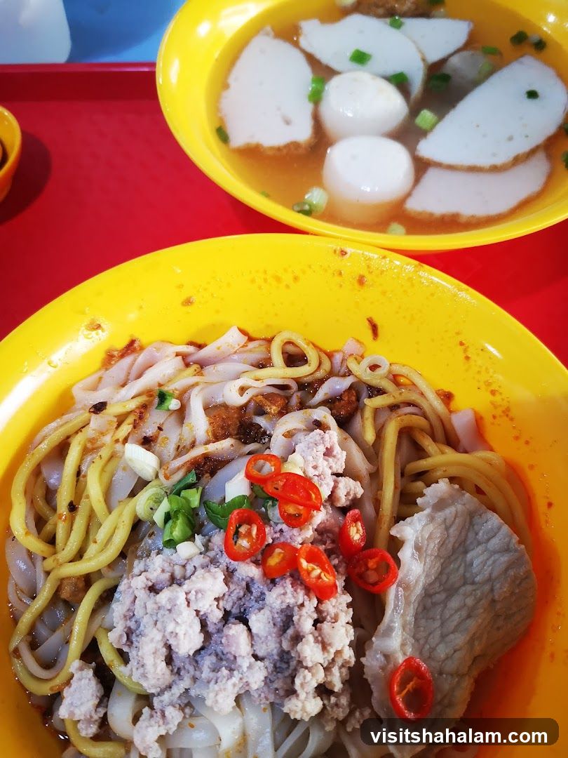 Noodles and Fish Ball Soup