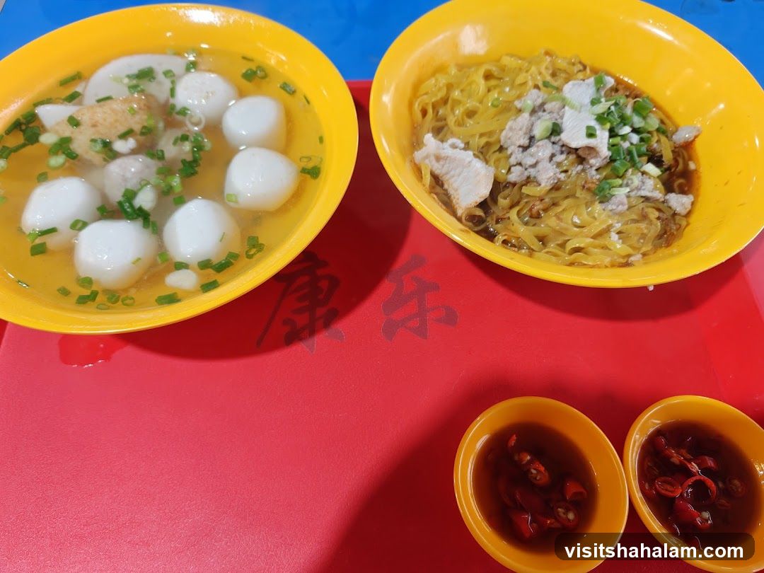 Noodles and Fishball Soup