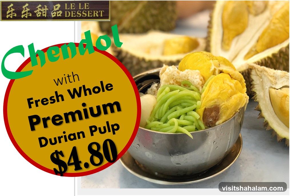 Chendol with Durian Pulp
