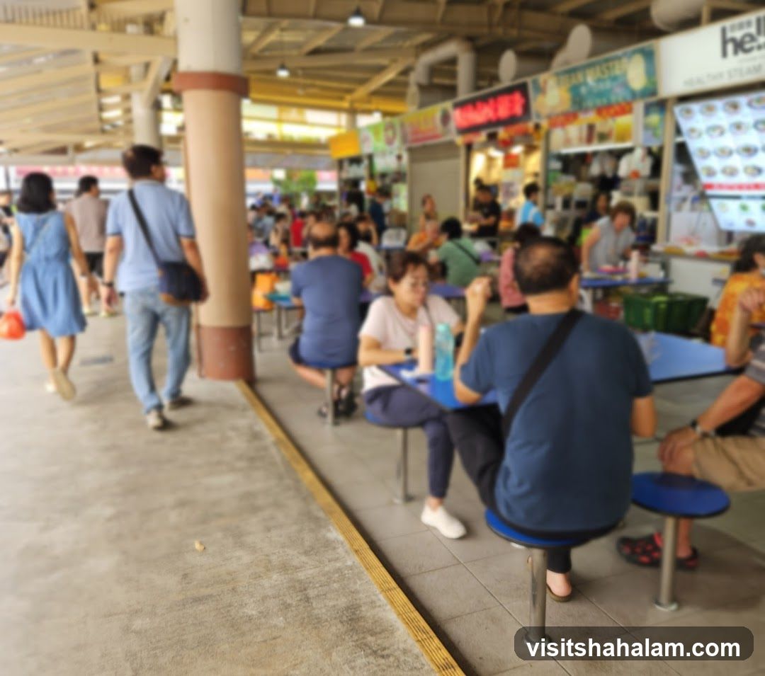 Busy Food Court