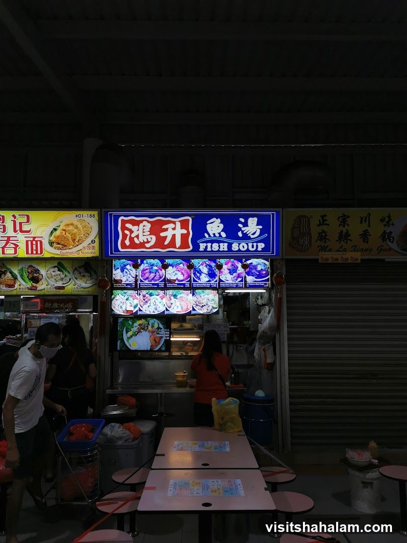 Food Stall with Fish Soup