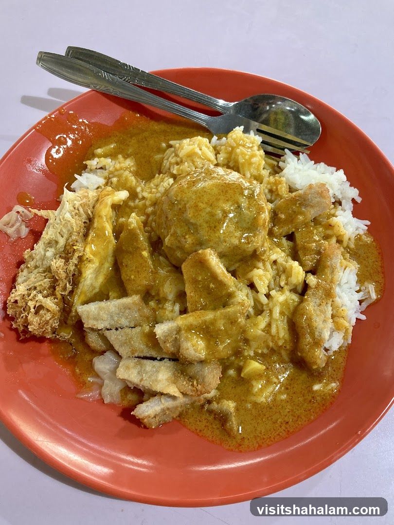 Curry Rice with Pork and Egg