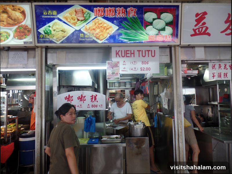 Food Stall with Kueh Tutu