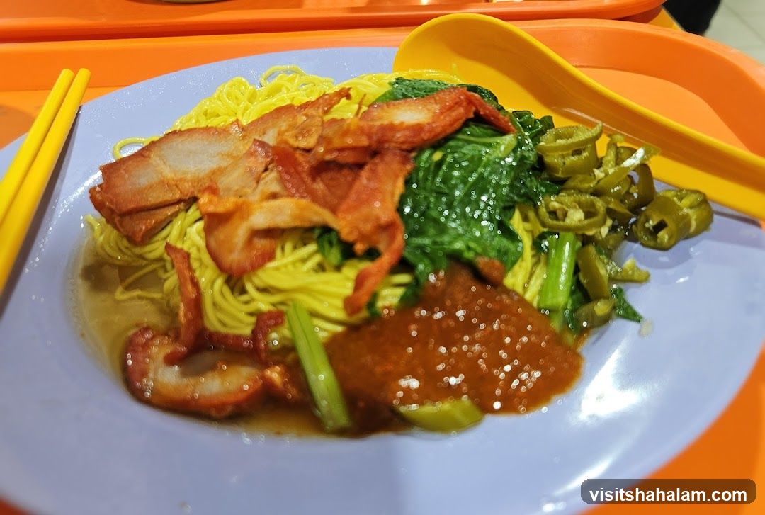 Noodles with Char Siu and Vegetables