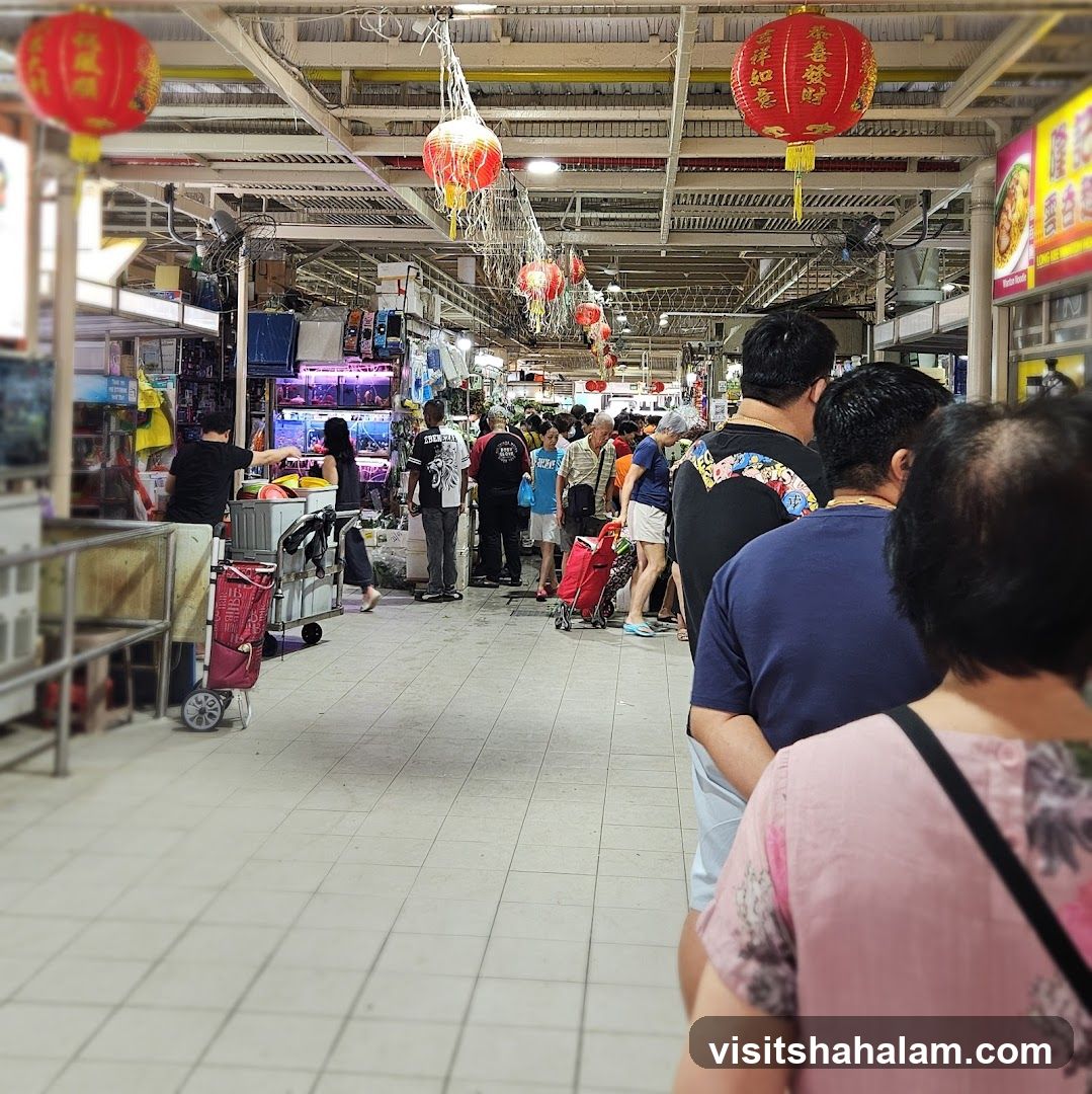 Busy Market Aisle