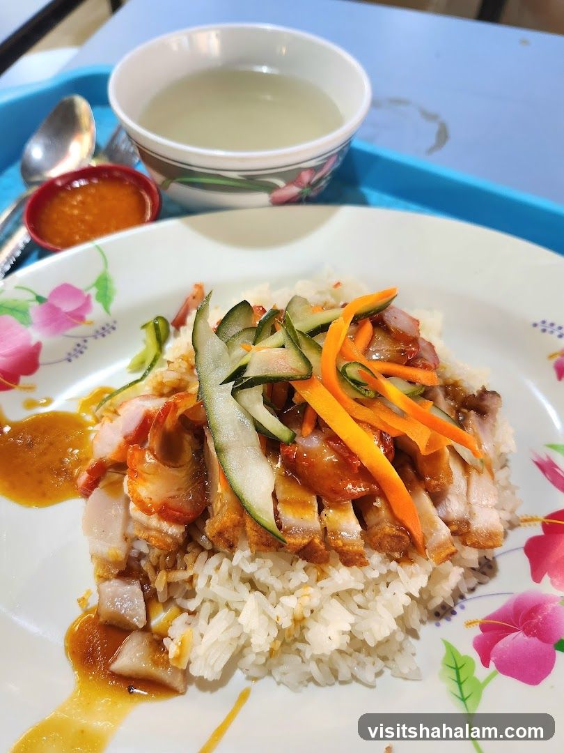 Roast Pork and Crispy Pork Belly Rice