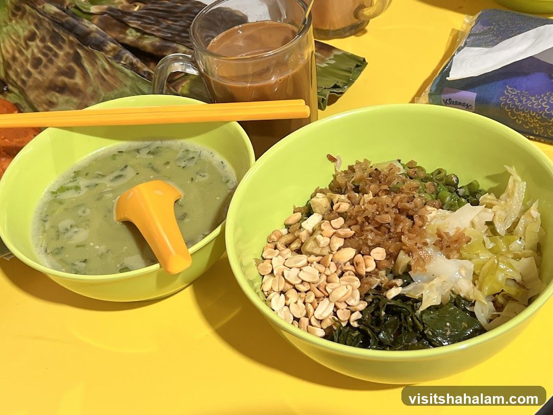 Two Bowls of Food with Drink