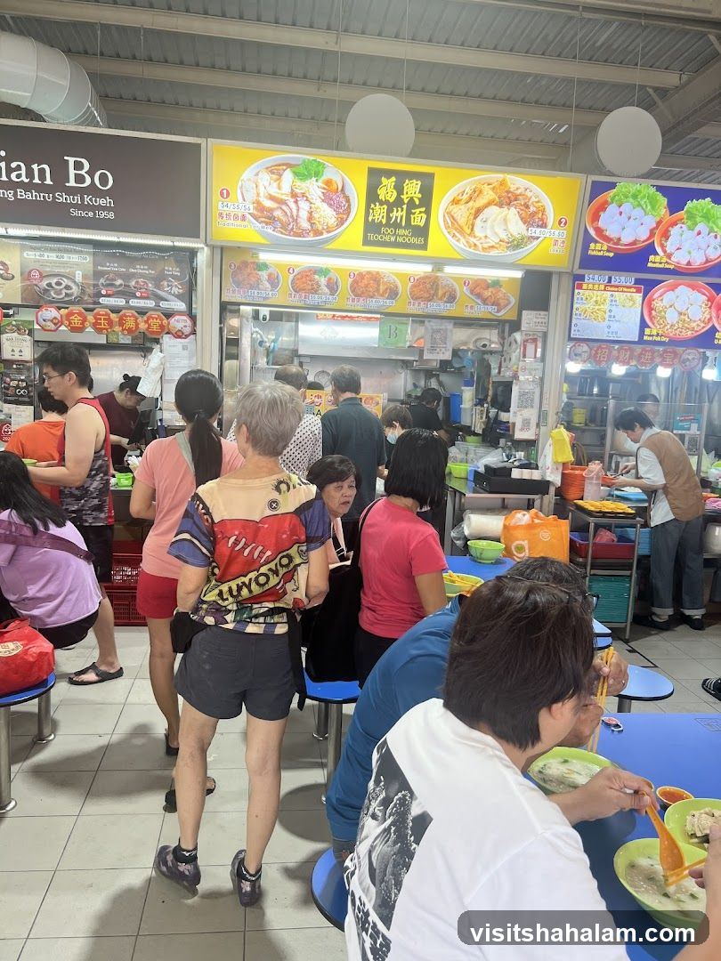 Food Stall with Customers