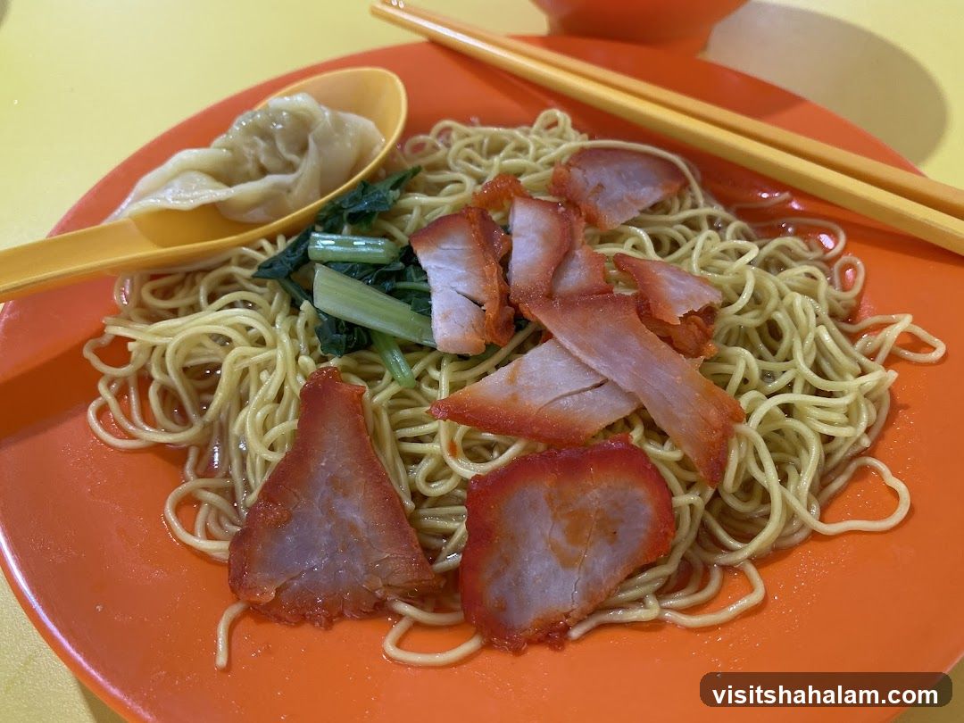 Noodles with Char Siu and Wonton