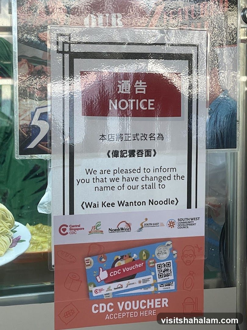 Stall Name Change Notice
