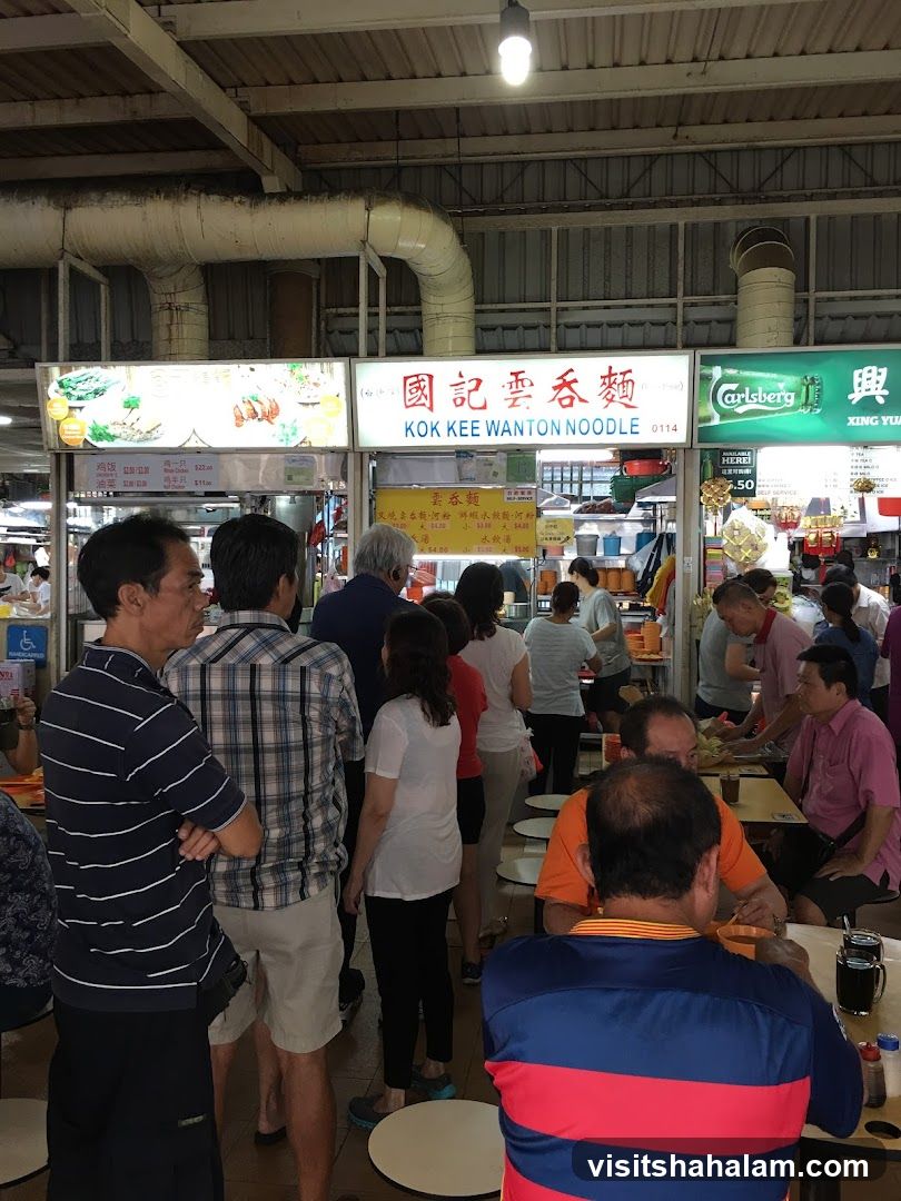 Food Stall with Customers