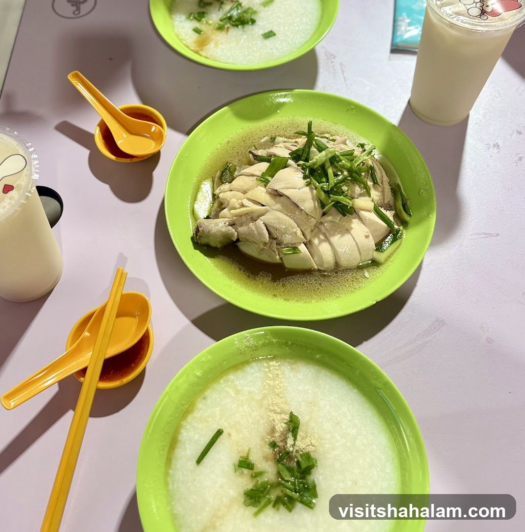 Hainanese Chicken Rice and Porridge