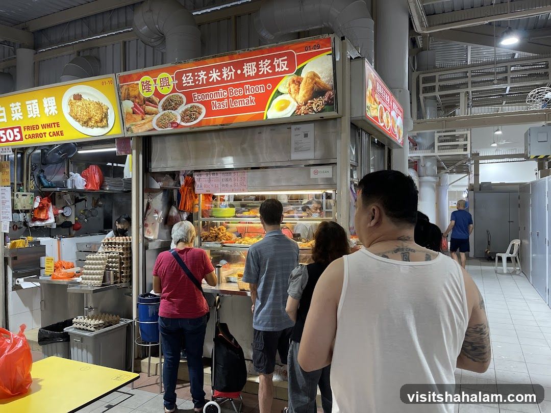 Food Stalls in a Market