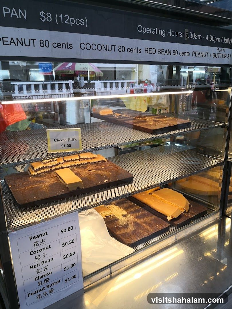 Food display with prices